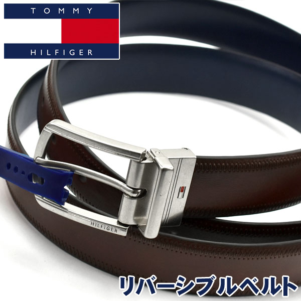 TOMMY HILFIGER トミー ヒルフィガー 紳士用 リバーシブル レザー