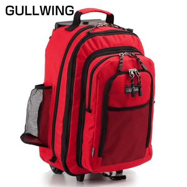 【GULL WING】 ガルウィング ユニセックス リュックサック 3WAYトロリーバッグ レッド 15152-9
