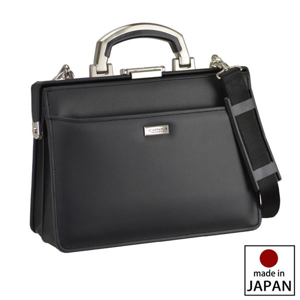 ジェーシーハミルトン ビジネスバッグ 日本製 合成皮革 ブラック 22341-1｜1more