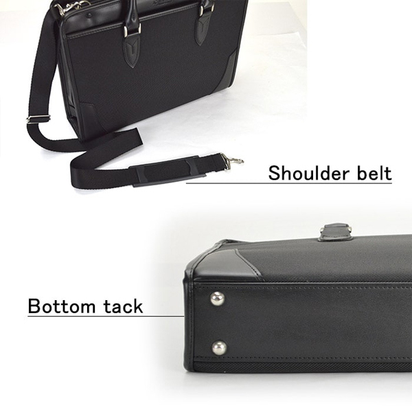 ハミルトン ビジネスバッグ・ブリーフケース メンズ 黒 日本製 22352-1