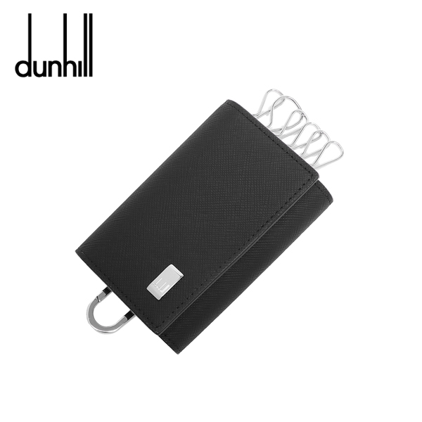 ダンヒル プレーン キーホルダー・キーケース Dunhill PLAIN 6連 レザー ブラック メンズ 22R2P14PS001R