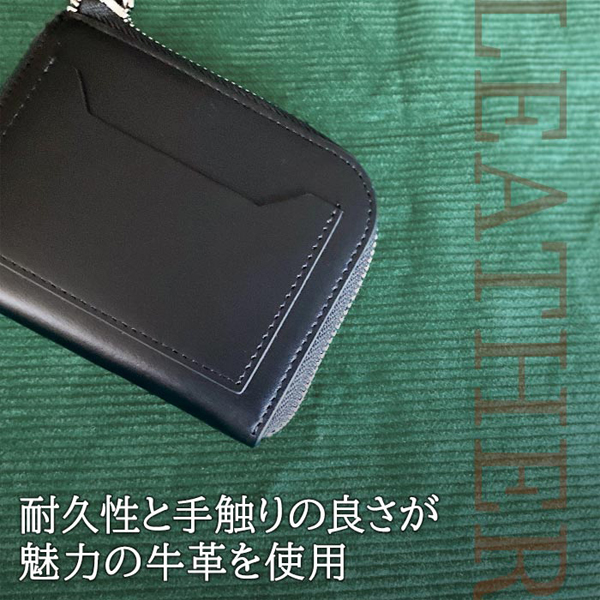 ハミルトン 財布 メンズ 黒/グレー ミニ財布 L字 本革 牛革 レザー 28003 |  | 01