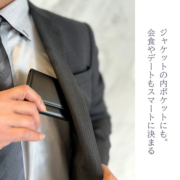 ハミルトン 財布 メンズ 黒/グレー 三つ折り 本革 牛革 レザー 28005 |  | 01