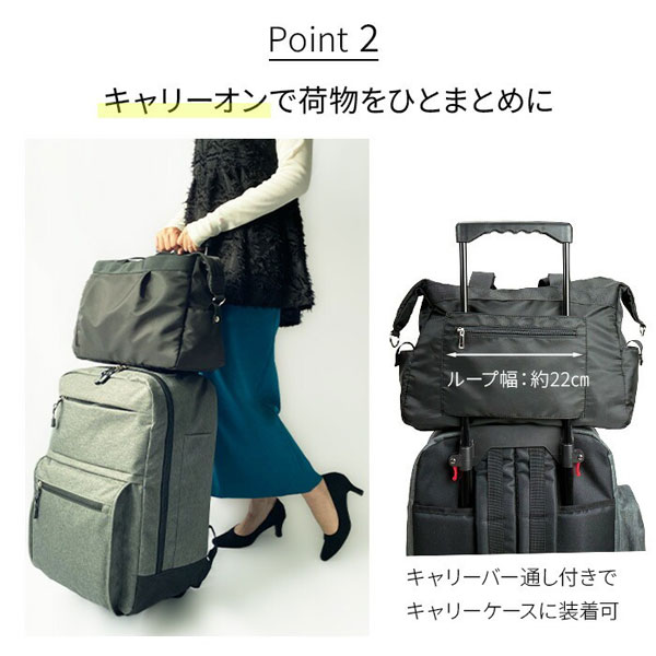 ヴァレンチノヴィスカーニ  ボストンバッグ レディース ブラック/ベージュ 2WAY 手提げ 肩掛け マザーズバッグ 15L 31140-1 31140-5 |  | 03