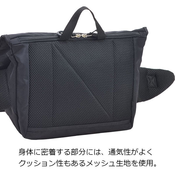 ガルウィング  ショルダーバッグ・メッセンジャーバッグ メンズ ブラック/カーキグリーン 高密度ナイロン 幅広 タブレット収納対応 33785-1 33785-2 |  | 06