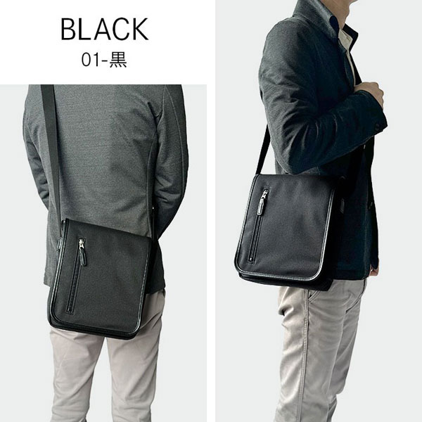 ブロンプトン  ショルダーバッグ・メッセンジャーバッグ メンズ ブラック/ネイビー 日本製(豊岡製) YKKファスナー 撥水 33788-1 33788-3 |  | 07