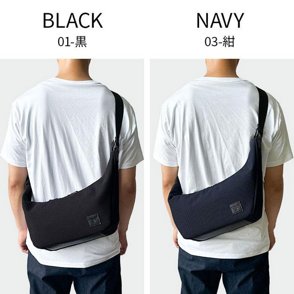 モビーズ  ショルダーバッグ・メッセンジャーバッグ メンズ ブラック/ネイビー 日本製(豊岡製) メッシュ 舟形 軽量 33792-1 33792-3 |  | 08