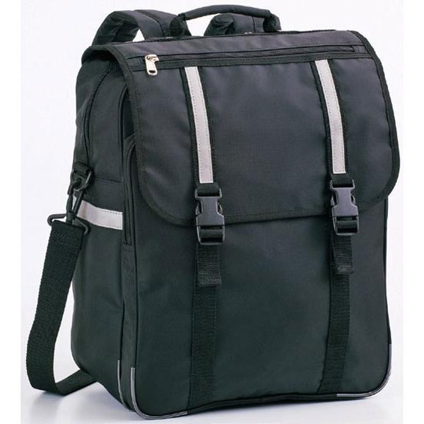 学販ナイロン3WAY  スクールバッグ メンズ ブラック ネイビー 縦型 3WAY 補強 反射テープ 43170-1 43170-3 | 