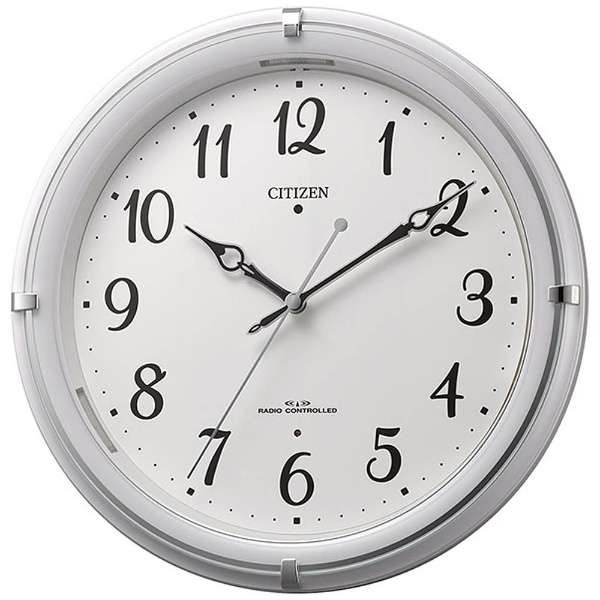 リズム時計（CITIZEN） 掛時計  白パール色（白） 4MYA37-003｜1more