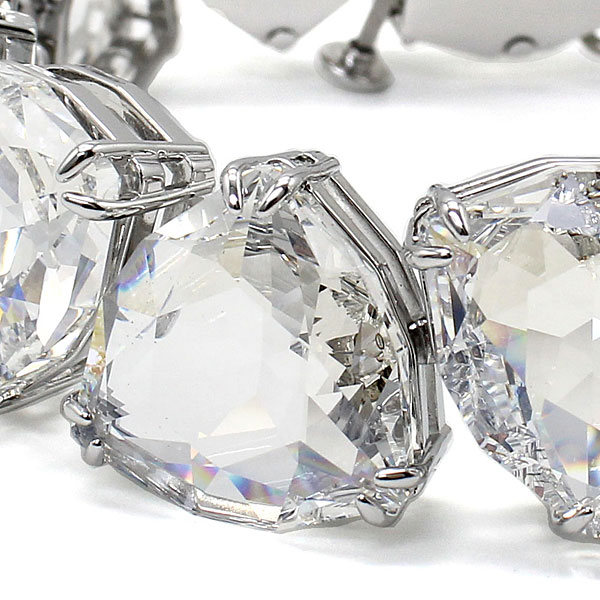 SWAROVSKI スワロフスキー ブレスレット 豪華 シルバーカラー スワロフスキー ブレスレット レディース シルバー ロジウム