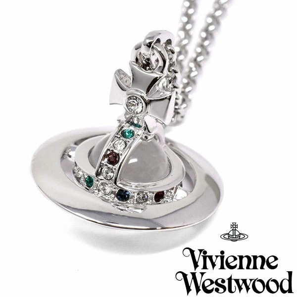 Vivienne Westwood ヴィヴィアンウエストウッド   レディース シルバー  ネックレス オーブ 王冠 63020097-W004