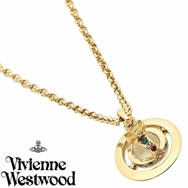 Vivienne Westwood ヴィヴィアンウエストウッド   レディース ゴールド  ネックレス オーブ 王冠 752116B-2｜1more