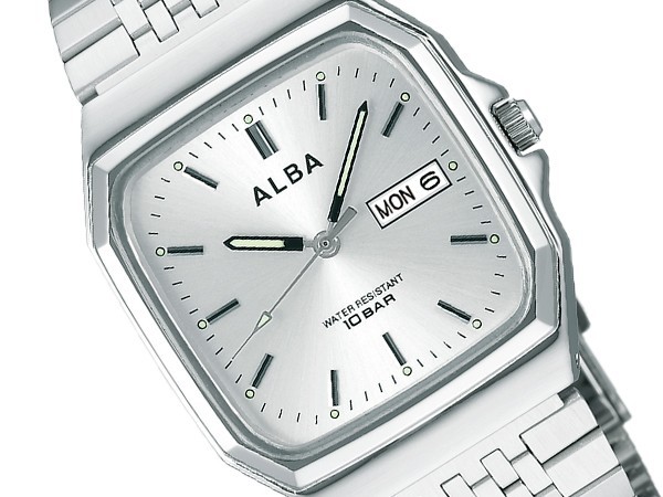 SEIKO ALBA セイコー アルバ スタンダード ねじロック式 メンズ 腕時計 