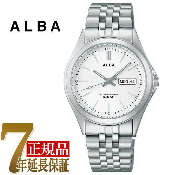 セイコー ALBA アルバ クオーツ メンズ メンズ 腕時計 シルバーホワイト AQGK471