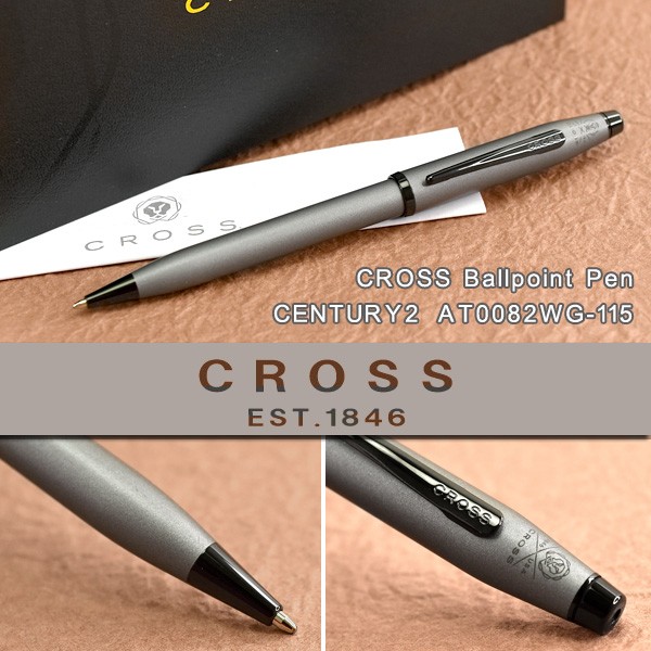 CROSS クロス CENTURY2 センチュリー2 ボールペン 油性 ガンメタルグレー AT0082WG-115