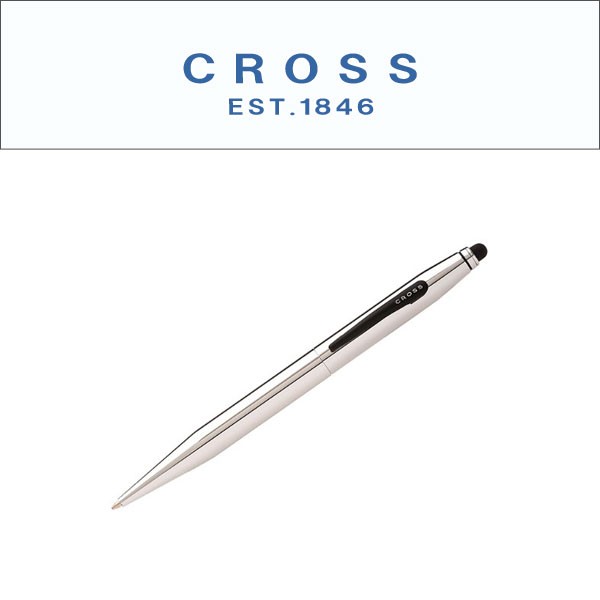CROSS クロス TECH2 テックツー 複合 ボールペン 黒ボールペン スタイラス クローム AT0652-2 メンズ レディース｜1more