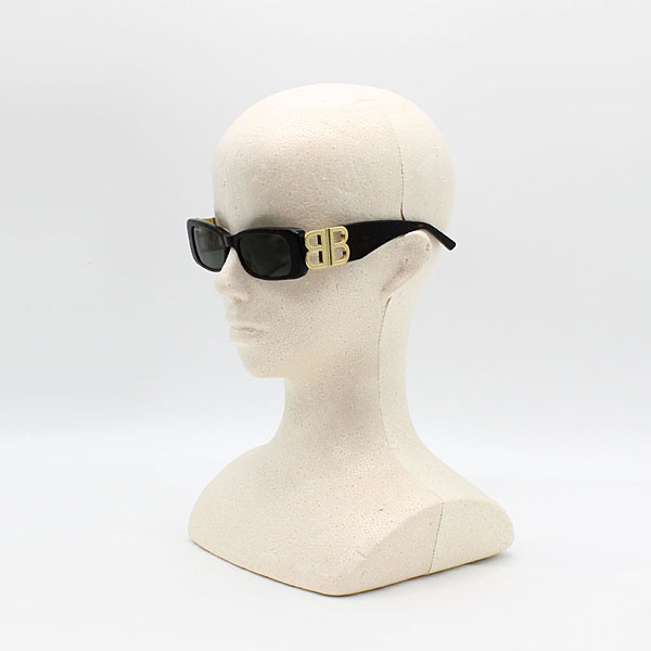 バレンシアガ  サングラス ユニセックス ハバナ×グリーン メンズ レディース BB0096S-002の画像