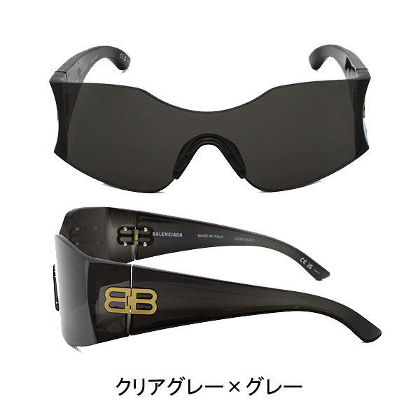 バレンシアガ  サングラス ユニセックス クリアグレー×グレー メンズ レディース BB0292S-001の画像