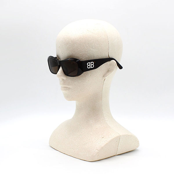 バレンシアガ  サングラス ユニセックス ブラック×グレー ハバナ×ブラウン グリッターブラック×グレー メンズ レディース BB0397SAの画像