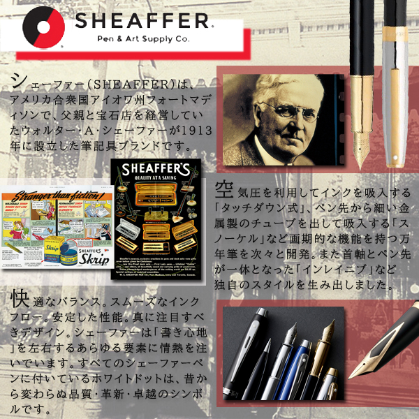 シェーファー カートリッジインク 万年筆用インク ブラック/ブルー/ブルーブラックSF-INK2 関連画像1