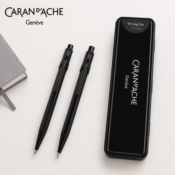 カランダッシュ ブラックエディション ボールペン＆メカニカルペンシル 0.5 mm ブラックコード 限定 NF8490-496