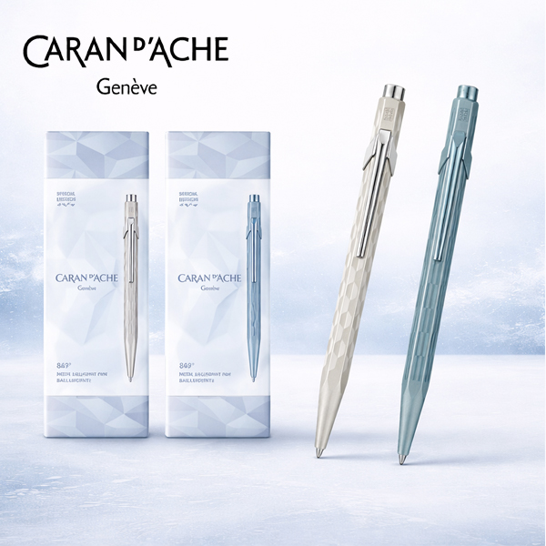 【限定】アルパインフロスト　849ボールペン ホワイト CARAN d'ACHE（カランダッシュ） アルパインフロスト 849 ボールペン