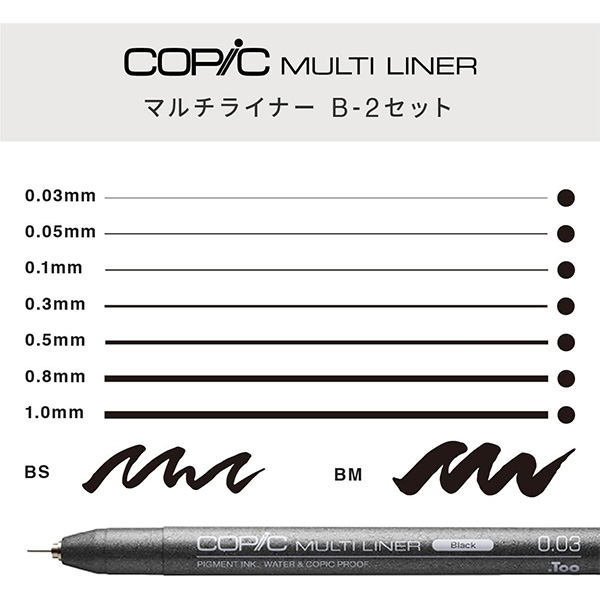 コピック（COPIC） コピックマルチライナー B2セット 水性 マーカー