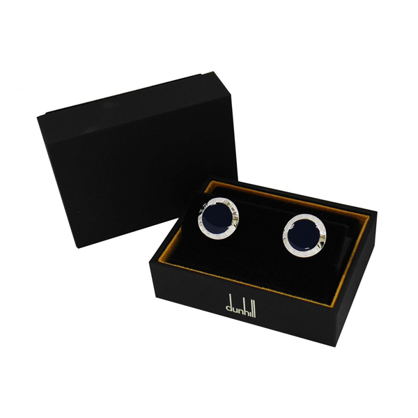 dunhill（ダンヒル） AD COIN カフス メンズ シルバー×ネイビー