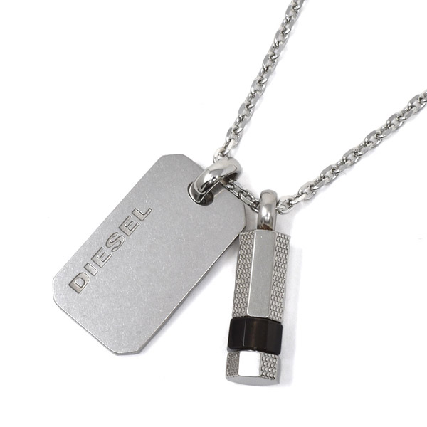DIESEL（ディーゼル） ネックレス・ペンダント ロゴプレート シンプル