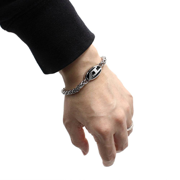 ディーゼル ブレスレット メンズ ブラック シルバー DIESEL ブレスレット ディーゼル アクセサリー メンズ ブラック