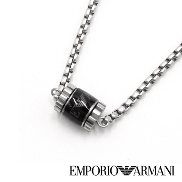エンポリオアルマーニ  ネックレス・ペンダント EMPORIO ARMANI ガンメタル メンズ EGS2844040