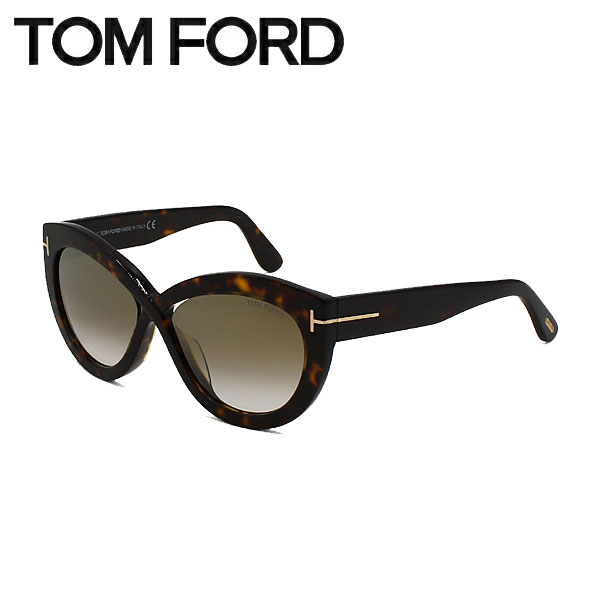 トムフォード TF0577F 52G 56 サングラス ミラー グレー ハバナ トム・フォード サングラス ユニセックス ハバナ×グレーグラデーション