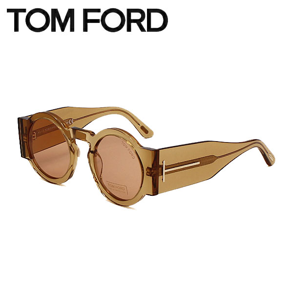 TOM FORD クリア ブラウンUNISEXサングラス メンズ TOM FORD クリア ブラウンUNISEXサングラス