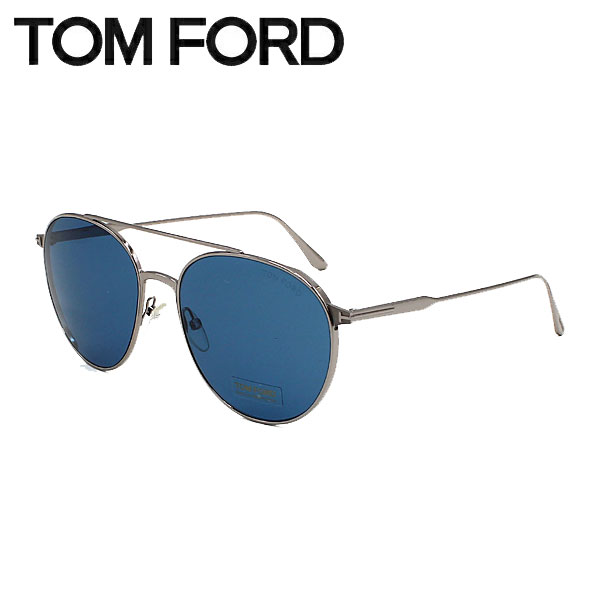 トムフォード TF0691 14V 58 サングラス メンズ ブルー シルバー トム・フォード サングラス ユニセックス シルバー×ブルー ノーズ