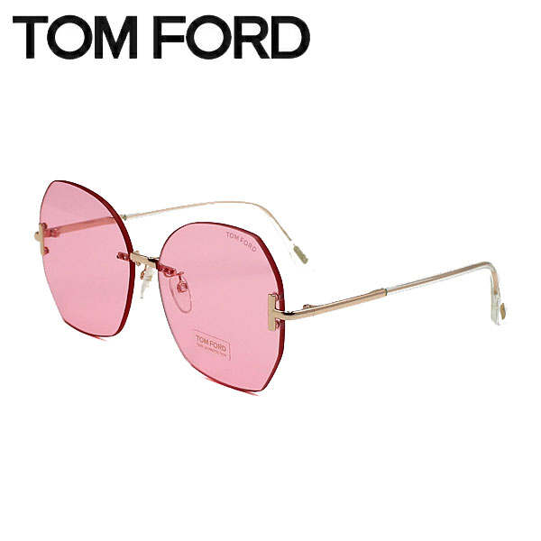 トムフォード TF0870F 74F 57 サングラス ピンク クリア TOM FORD Eyewear トム・フォード・アイウェア クリアフレーム