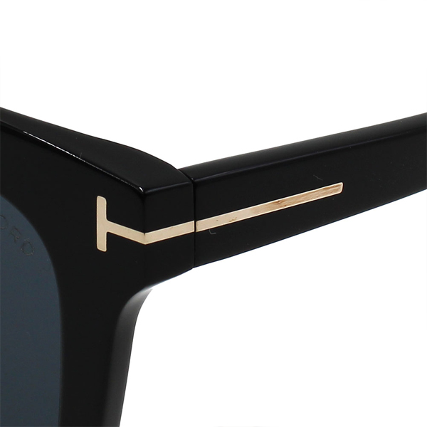 TOM FORD トムフォード ブラックパープルラウンド型サングラス UVカット トム・フォード サングラス ユニセックス ブラック×グレー
