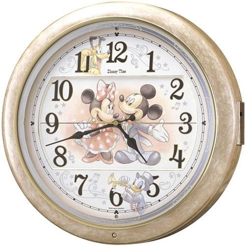 【SEIKO CLOCK】セイコー Disney ディズニー ミッキー からくり 電波掛時計 FW561A｜1more