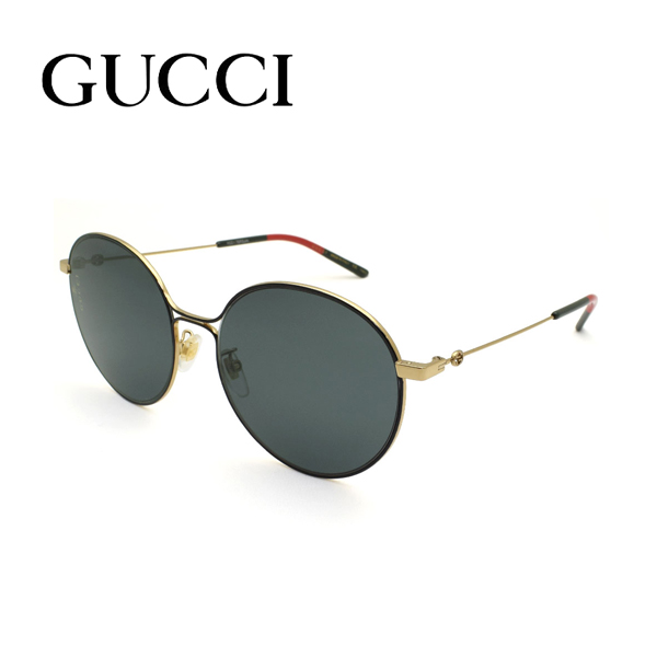 グッチ  サングラス GUCCI 正規品 アジアンフィット UVカット 紫外線カット メンズ レディース ユニセックス GG0395SK-001｜1more