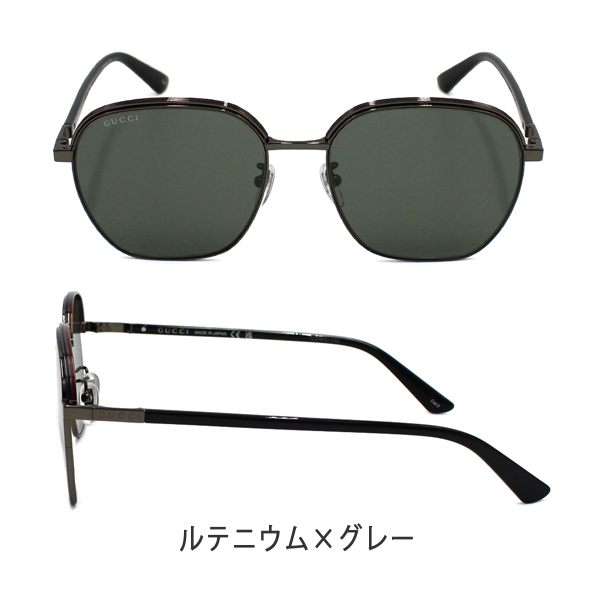 GUCCI サングラス GG1100SA-001 ルテニウム アジアンフィット GUCCI グッチ サングラス ユニセックス ルテニウム×グレー