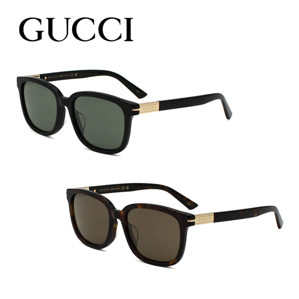 GUCCI グッチ サングラス ユニセックス ブラック×グレー/ハバナ