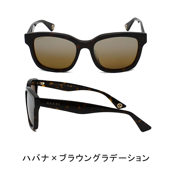 グッチ サングラス ユニセックス ブラック×グレー ハバナ×ブラウングラデーション アジアンフィット GG1639SA_5