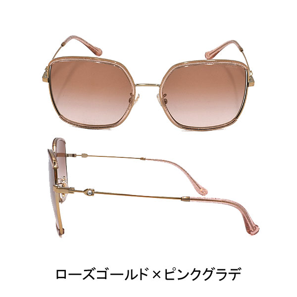 コーチ サングラス ユニセックス ライトゴールド×ブラウングラデ