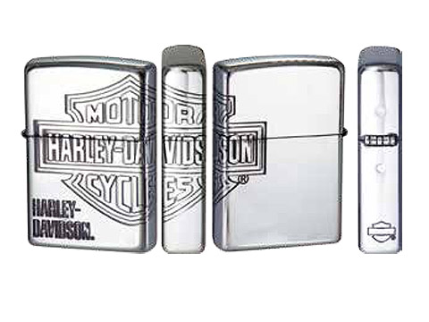 ZIPPO ジッポ ライター HARLEY DAVIDSON ハーレーダビッドソン シルバー 4面加工 HDP 33 :HDP 33:1MORE