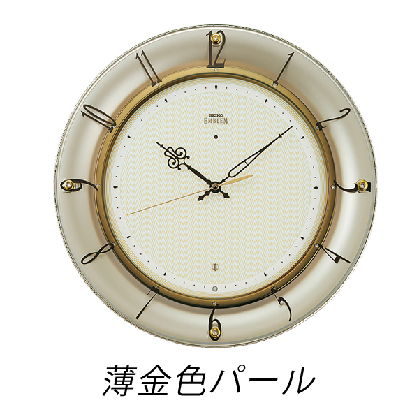 セイコークロック セイコーエンブレム 掛け時計 掛け時計 掛時計 壁掛け 電波時計 HS561 |  | 01