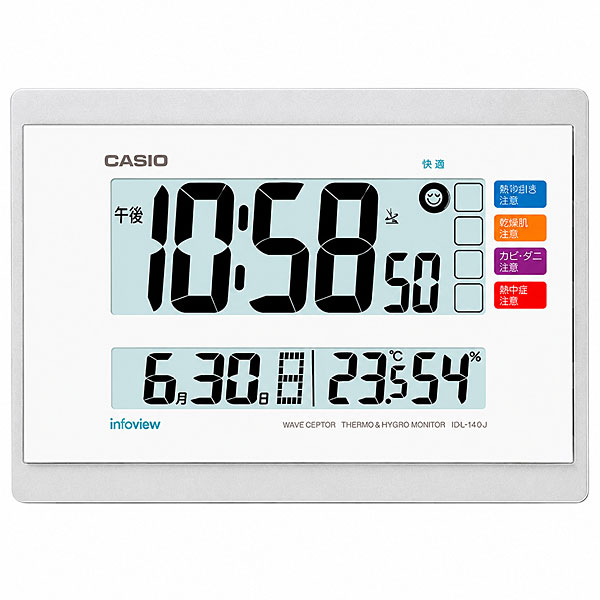 �J�V�I CASIO CLOCK �|�����v  �z���C�g �|�u���p���v �d�g ���x ���x ���������m�点 �z���C�g IDL-140J-7JF