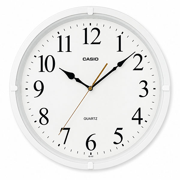 �J�V�I CASIO CLOCK �|�����v  �z���C�g �Ǌ|�����v �N�I�[�c �z���C�g IQ-97-7JF
