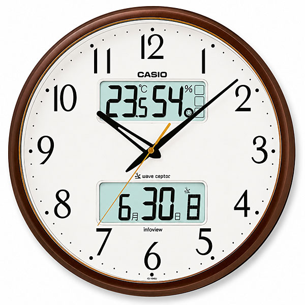 �J�V�I CASIO CLOCK �|�����v  �u���E�� �Ǌ|�����v �d�g ���x ���x ���������m�点 ���^���b�N�u���E�� ITM-650J-5JF