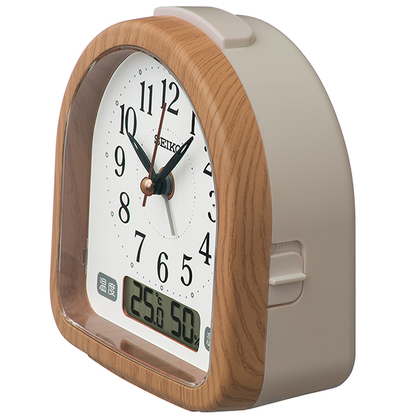 セイコークロック  置き時計 目覚まし時計 室温時計付き KR523B |  | 01
