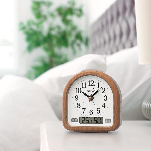 セイコークロック  置き時計 目覚まし時計 室温時計付き KR523B |  | 02