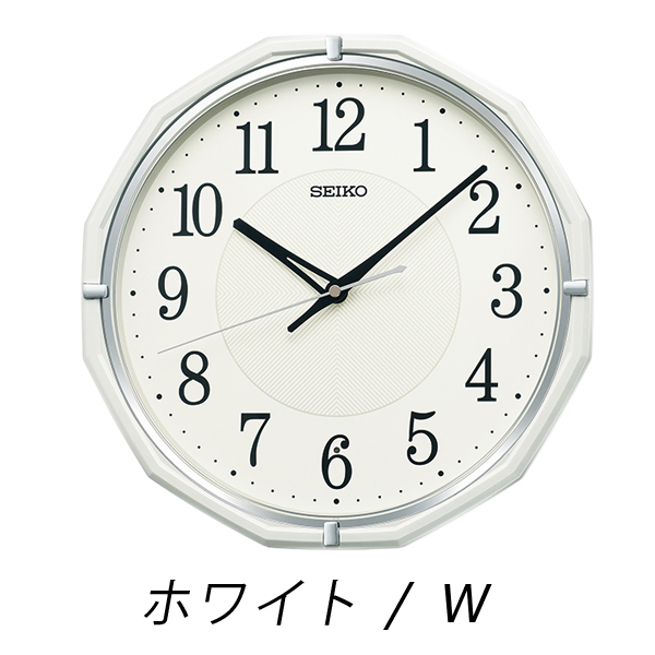 セイコークロック 掛け時計 掛時計 茶メタリック スタンダード